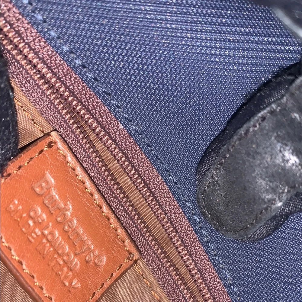 Vintage Burberrys of London Navy and Brown Crossbody Bag - Picture 11 of 11